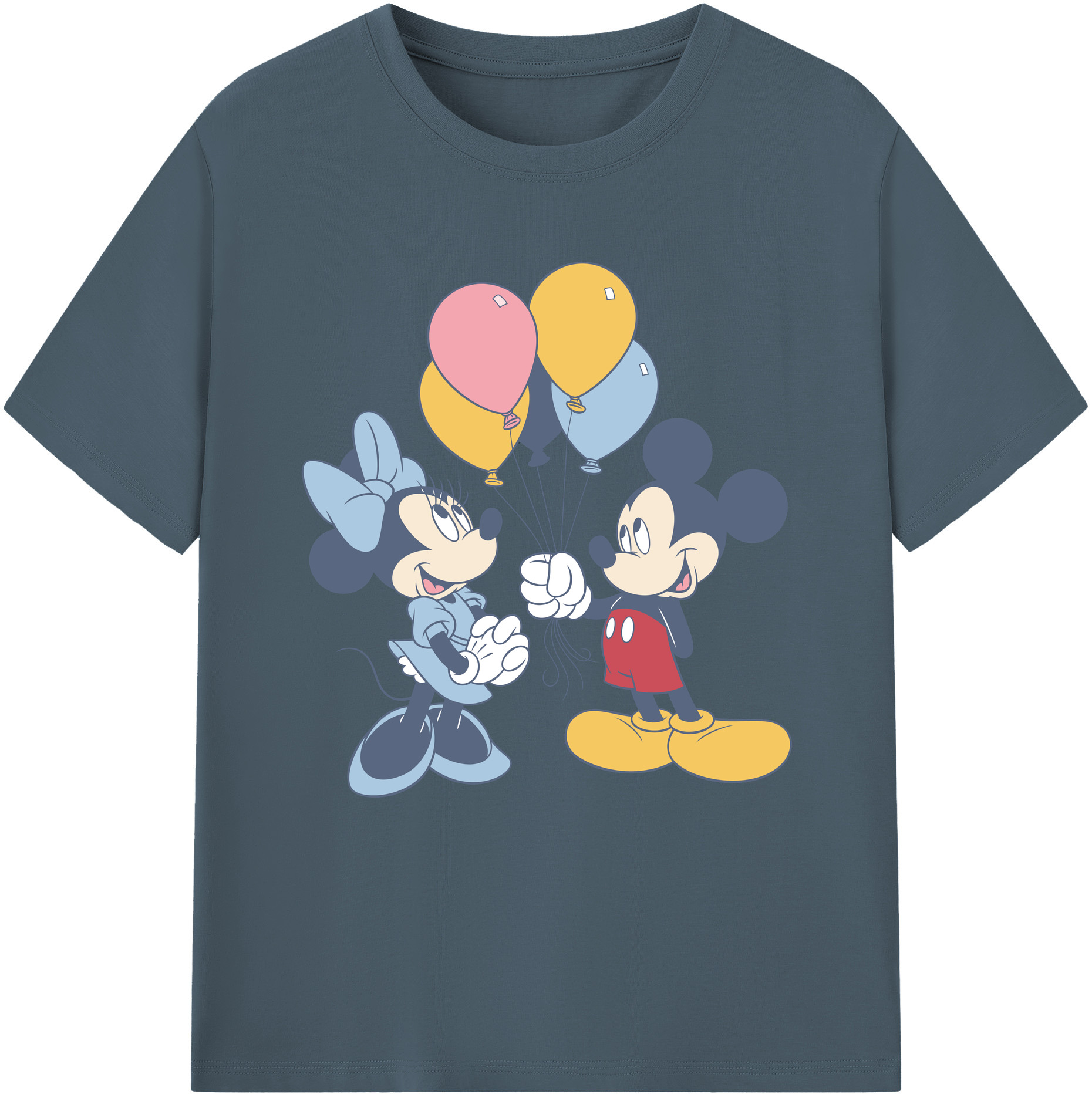 （画像用） ミッキーマウス Mickey Mouse 綿100％半袖Tシャツ（フロントプリント）